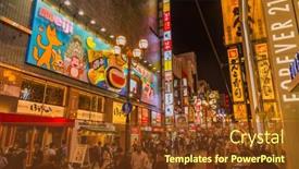 Presentation with osaka - Amazing theme having osaka-japan-september-22-2015 backdrop and a tawny brown colored foreground