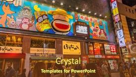  Presentation with osaka - Cool new presentation design with osaka-japan-september-22-2015 backdrop and a tawny brown colored foreground