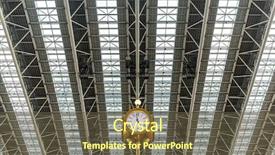  Presentation with osaka - Presentation design enhanced with kink - osaka station clock tower background and a tawny brown colored foreground