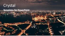  Presentation with osaka - Cool new PPT layouts with osaka-urban-city-sea-port backdrop and a dark gray colored foreground