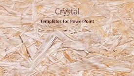  Presentation with wood simple - Slide set consisting of osb-board-texture-brown-wooden background and a lemonade colored foreground