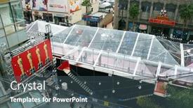  Presentation with oscar awards - Theme featuring oscar-academy-awards background and a ocean colored foreground