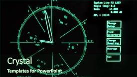  Presentation with green screen - Colorful slide set enhanced with oscilloscope for old video backdrop and a wine colored foreground