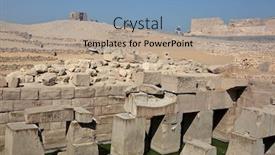  Presentation with egypt - Presentation theme having osirion-temple-at-abydos-egypt background and a teal colored foreground