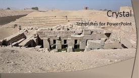  Presentation with egypt - Slide deck consisting of osirion temple at abydos egypt background and a mint green colored foreground