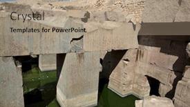  Presentation with egypt - Beautiful slide deck featuring osirion-temple-at-abydos-egypt backdrop and a coral colored foreground