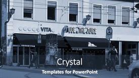  Presentation with june - Slide set consisting of oslo-downtown-in-sunny-day background and a ocean colored foreground