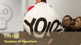  Presentation with runway fashion - Audience pleasing theme consisting of oslo-february-7-model-walks backdrop and a violet colored foreground