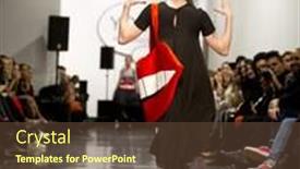  Presentation with runway fashion - Colorful PPT layouts enhanced with oslo-february-7-model-walks backdrop and a tawny brown colored foreground