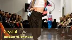  Presentation with runway fashion - Audience pleasing theme consisting of oslo-february-7-model-walks backdrop and a tawny brown colored foreground