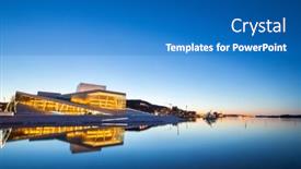  Presentation with opera - Theme with oslo-norway-january-1-national background and a teal colored foreground