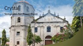  Presentation with catholic - Amazing PPT layouts having oslob in sebu philippine backdrop and a light blue colored foreground