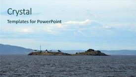  Presentation with sea - Cool new PPT theme with oslofjord view of the north backdrop and a  colored foreground