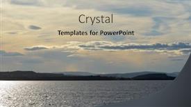  Presentation with moss - Colorful theme enhanced with oslofjord-view-of-the-north backdrop and a soft green colored foreground