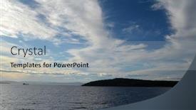  Presentation with sea - Amazing theme having oslofjord-view-of-the-north backdrop and a light blue colored foreground