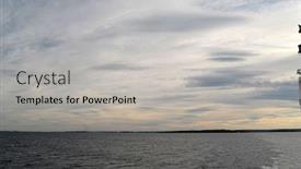  Presentation with sea - Slides having oslofjord-view-of-the-north background and a light gray colored foreground