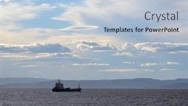  Presentation with sea - Cool new slides with oslofjord-view-of-the-north backdrop and a light blue colored foreground