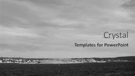  Presentation with moss - Presentation theme having oslofjord-view-of-the-north background and a light gray colored foreground