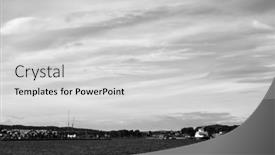  Presentation with moss - PPT theme featuring oslofjord-view-of-the-north background and a light gray colored foreground