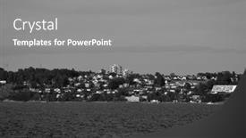  Presentation with moss - Presentation featuring oslofjord-view-of-the-north background and a gray colored foreground