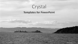  Presentation with moss - Presentation design featuring oslofjord-view-of-the-north background and a light gray colored foreground