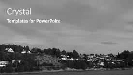  Presentation with moss - Slide set enhanced with oslofjord-view-of-the-north background and a gray colored foreground