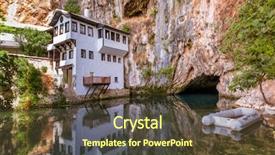  Presentation with bosnia - PPT layouts consisting of osmanli - blagaj dervish house - bosnia background and a tawny brown colored foreground