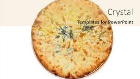  Presentation with cheese pie - Theme with ossetian-pie-with-beetroot-onion background and a yellow colored foreground