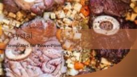  Presentation with bone marrow - Cool new slide deck with osso-buco-in-bianco backdrop and a red colored foreground