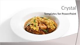  Presentation with food saffron - Cool new theme with osso-buco-with-spices-close backdrop and a white colored foreground