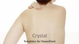  Presentation with back pain - Audience pleasing PPT layouts consisting of osteochondrosis-woman-massaging-pain-back backdrop and a lemonade colored foreground