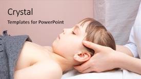  Presentation with alternative medicine - Cool new slides with osteopath - an alternative medicine treatment backdrop and a lemonade colored foreground