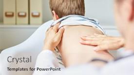  Presentation with chiropractor - PPT theme enhanced with osteopath-or-chiropractor-treats background and a lemonade colored foreground