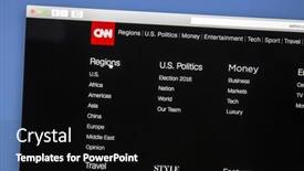  Presentation with cnn - Colorful slide set enhanced with ostersund-sweden-july-28-2016 backdrop and a black colored foreground