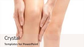  Presentation with leg pain - PPT theme consisting of  background and a  colored foreground
