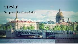  Presentation with historical buildings - Beautiful slide set featuring other historical buildings russia backdrop and a light blue colored foreground