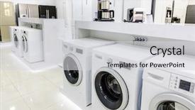  Presentation with retail store - PPT layouts having other home related appliance background and a light gray colored foreground