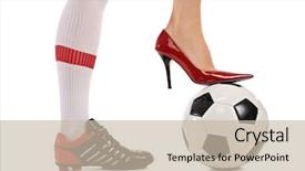  Presentation with shoe - Audience pleasing slide set consisting of other in a high backdrop and a mint green colored foreground