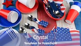  Presentation with red white blue patriotic - Beautiful slides featuring other items in patriotic backdrop and a ocean colored foreground