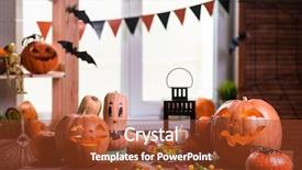  Presentation with happy holiday - Cool new PPT layouts with other symbols of a terrible backdrop and a  colored foreground