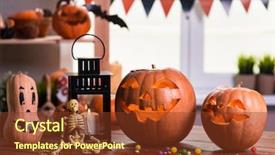  Presentation with happy holiday - Beautiful theme featuring other symbols of a terrible backdrop and a tawny brown colored foreground