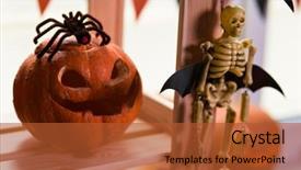  Presentation with happy holiday - PPT layouts enhanced with other symbols of a terrible background and a  colored foreground