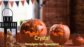  Presentation with happy holiday - Slide deck with other symbols of a terrible background and a tawny brown colored foreground