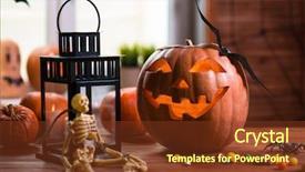  Presentation with happy holiday - Amazing slides having other symbols of a terrible backdrop and a tawny brown colored foreground