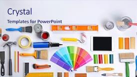  Presentation with finish line - Beautiful presentation featuring other tools on work backdrop and a sky blue colored foreground