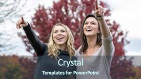  Presentation with company - Slide deck having others company on a fall background and a tawny brown colored foreground