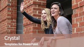  Presentation with company - Audience pleasing PPT theme consisting of others company on a fall backdrop and a coral colored foreground