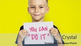  Presentation with ears - Theme consisting of otolaryngology - doctor examining senior patient's ears background and a light blue colored foreground