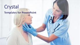  Presentation with plastic surgery - Cool new PPT layouts with otolaryngology - healthcare medical and plastic surgery backdrop and a sky blue colored foreground