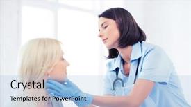  Presentation with otolaryngology - Cool new slides with otolaryngology - healthcare medical and plastic surgery backdrop and a light blue colored foreground